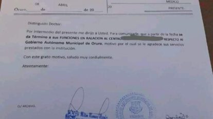 Conflicto por despido masivo en la Alcaldía de Oruro