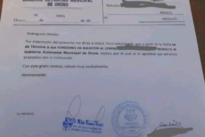 Conflicto por despido masivo en la Alcaldía de Oruro