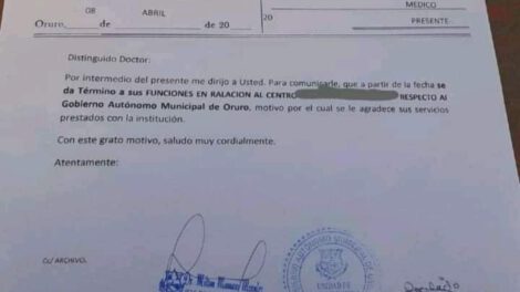 Conflicto por despido masivo en la Alcaldía de Oruro
