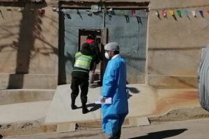 Covid-19 y muestras tomadas al cuerpo de un hombre fallecido
