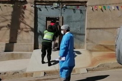 Covid-19 y muestras tomadas al cuerpo de un hombre fallecido
