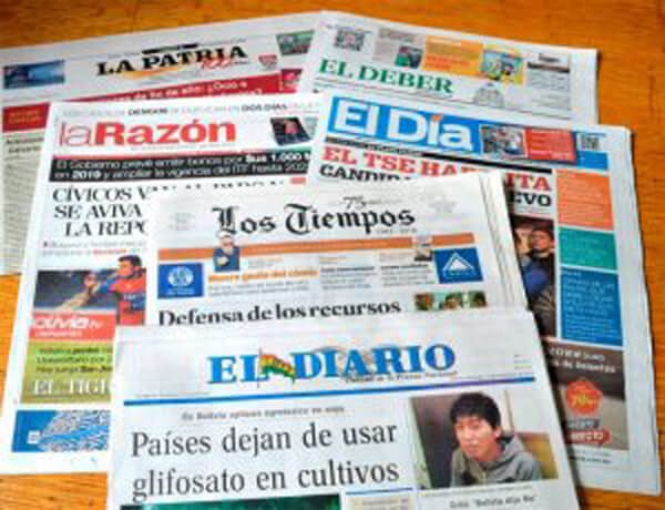 Crisis de la prensa en Bolivia