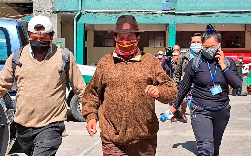 Rafael Quispe pidió hablar en aymara sobre la prevención del coronavirus