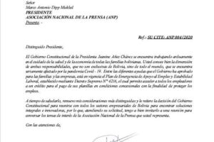 Asociación Nacional de la Prensa recibe respuesta del Ministerio de la Presidencia