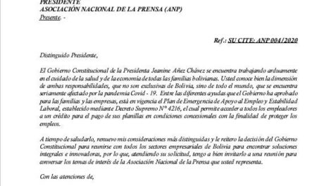Asociación Nacional de la Prensa recibe respuesta del Ministerio de la Presidencia