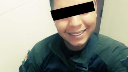 Foto del miembro policial afectado por Covid-19 en Santa Cruz