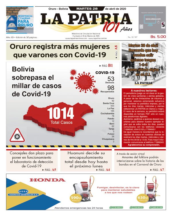 Edición PDF La Patria