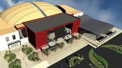 Maqueta de la obra del Teatro Nacional Oruro