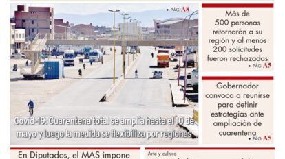Edición PDF La Patria del 30 de abril de 2020