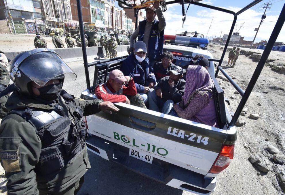 Aprehensiones en El Alto durante conflictos por la cuarentena