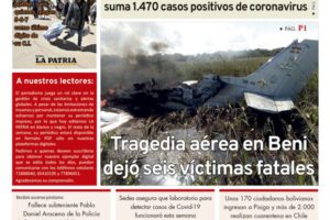 Edición PDF La Patria del 3 de mayo de 2020