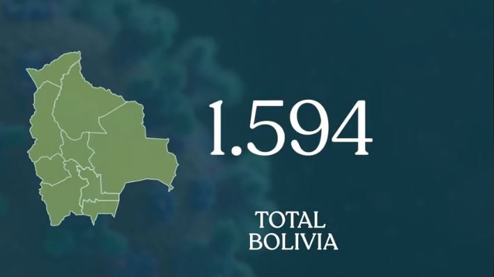 Reporte de casos de Covid-19 en Bolivia