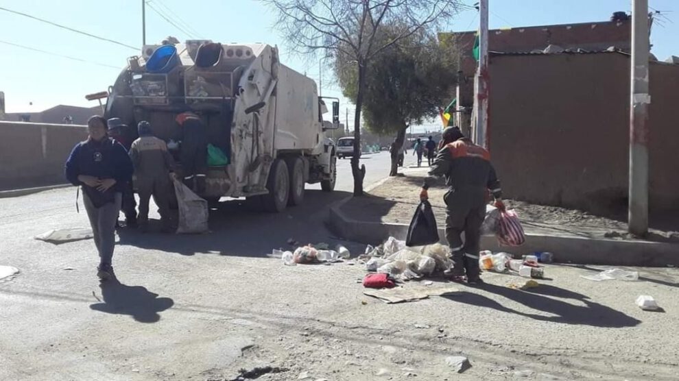 Suspensión del recojo de basura en Oruro por EMAO