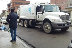 Servicio de recojo de residuos en Oruro