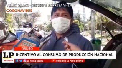 Incentivar el consumo de productos propios para ayudar a las empresas bolivianas
