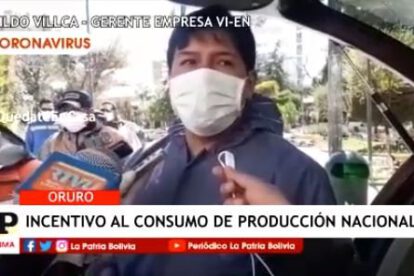 Incentivar el consumo de productos propios para ayudar a las empresas bolivianas