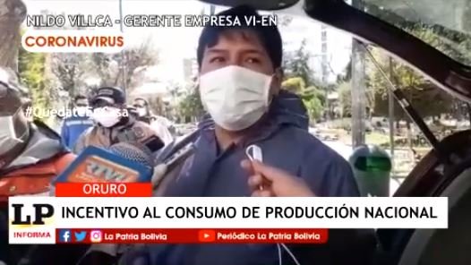 Incentivar el consumo de productos propios para ayudar a las empresas bolivianas