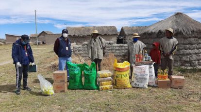 Vilañeque recibió víveres de la Defensoría del Pueblo