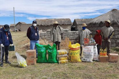 Vilañeque recibió víveres de la Defensoría del Pueblo