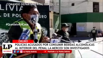 Policías acusados de consumir bebidas alcohólicas en el penal La Merced