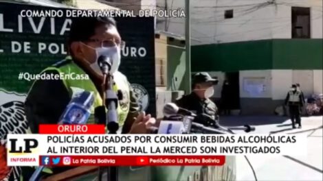 Policías acusados de consumir bebidas alcohólicas en el penal La Merced