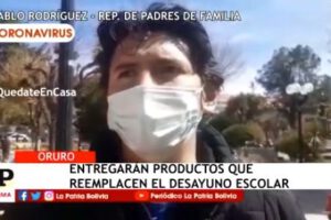Desayuno escolar propuesto por la Federación de Estudiantes de Secundaria