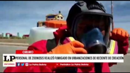 fumigación en Oruro