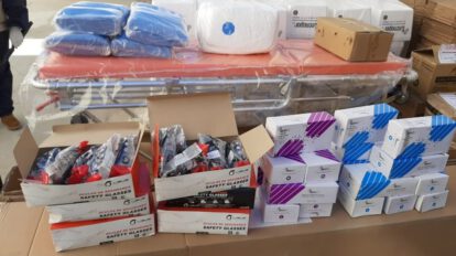 Implementos de bioseguridad entregados al Hospital General
