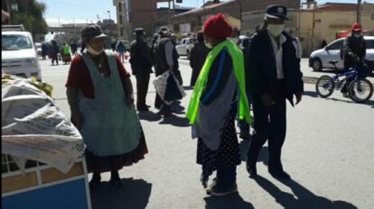 Conflicto entre comerciantes en Oruro