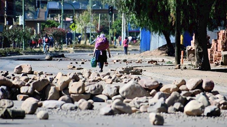 Bloqueos en Cochabamba