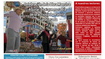 Edición PDF La Patria del 19 de mayo de 2020