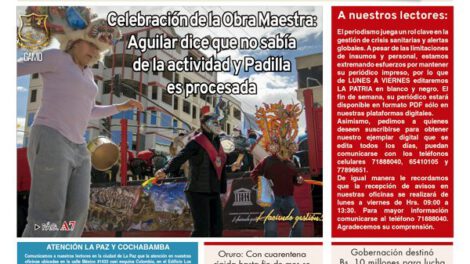 Edición PDF La Patria del 19 de mayo de 2020