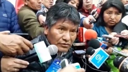 Gobernador de Oruro, Víctor Hugo Vásquez, desmiente acusaciones