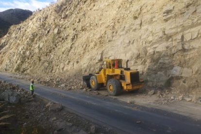 Limpieza de la carretera Oruro-Cochabamba