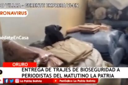 Trajes de bioseguridad para periodistas de LA PATRIA
