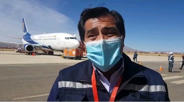 Vuelo solidario Oruro con 70 personas varadas