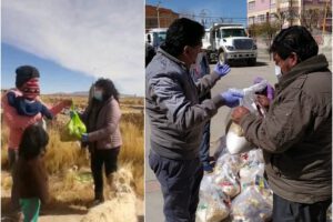 Bolsas solidarias Oruro entregadas por alcalde y concejales