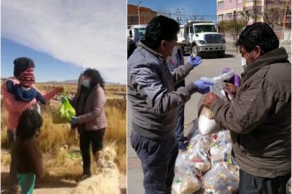 Bolsas solidarias Oruro entregadas por alcalde y concejales