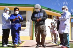 Paciente recuperado de Covid-19 en Oruro