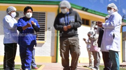 Paciente recuperado de Covid-19 en Oruro