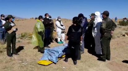 Cuerpo de mujer enterrado en Oruro