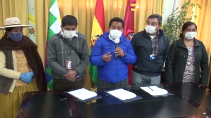 Pago de bonos y renta dignidad en municipios de Oruro