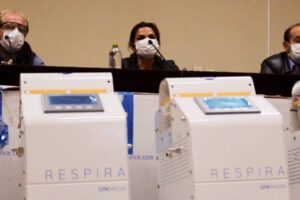Presidente Jeanine Áñez en la investigación por el caso respiradores