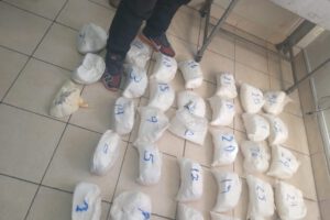 Cocaína incautada de 32 kilos en Oruro