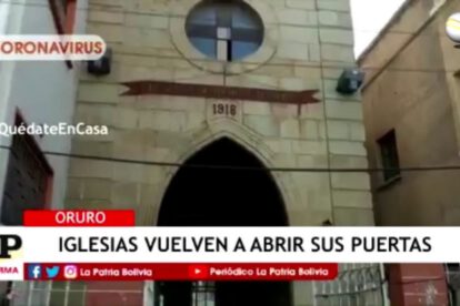 Templos católicos reabren en Oruro