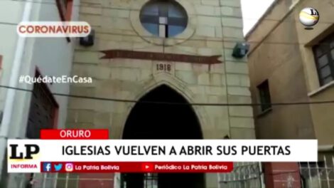 Templos católicos reabren en Oruro