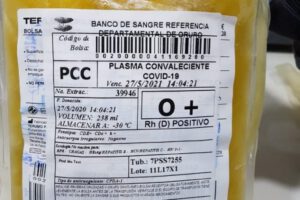 Donadores de plasma para pacientes críticos con Covid-19