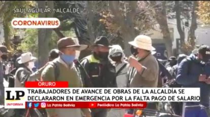 Trabajadores de Avance de Obras en emergencia por falta de pago