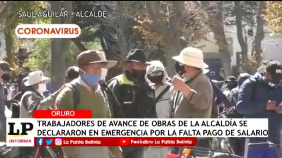 Trabajadores de Avance de Obras en emergencia por falta de pago