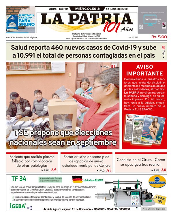 Edición PDF La Patria